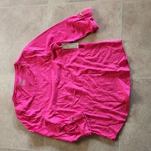 Chico's cotton slub knit top S